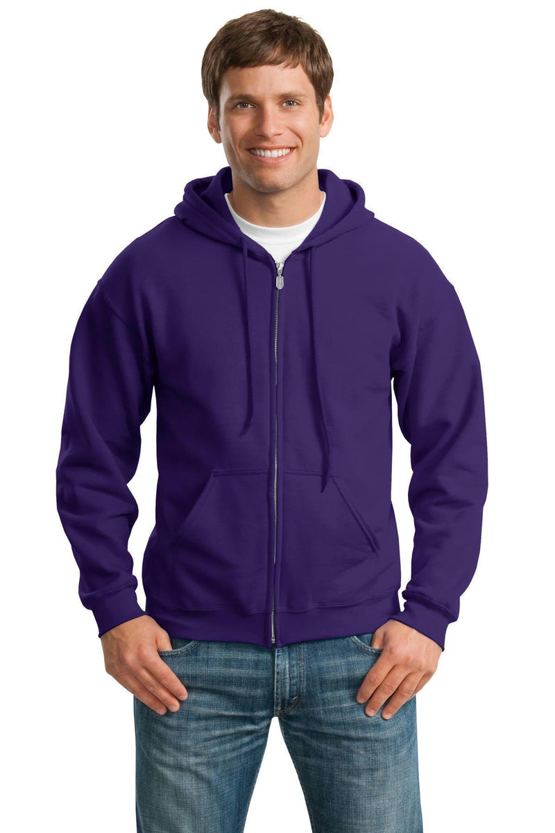 Gildan - Heavy Blend Full-Zip Hooded Sweatshirt. 18600-Sweatshirts/fleece-Purple-S-JadeMoghul Inc.