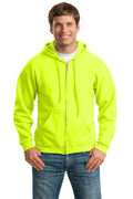 Gildan - Heavy Blend Full-Zip Hooded Sweatshirt. 18600-Sweatshirts/fleece-Safety Green-5XL-JadeMoghul Inc.