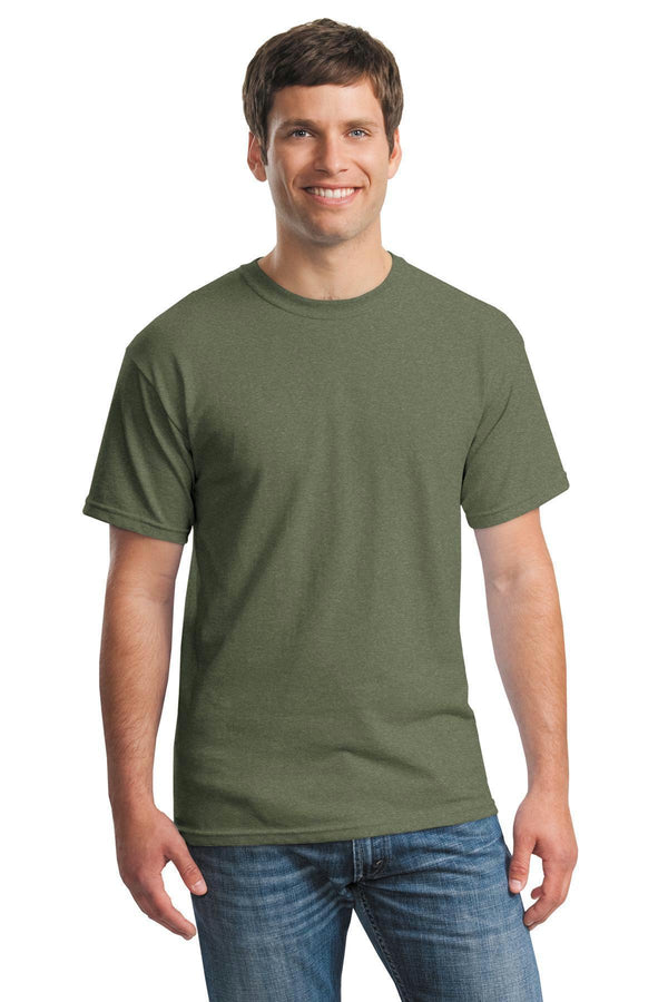 Gildan - Heavy Cotton 100% Cotton T-Shirt. 5000-T-shirts-Heather Military Green-M-JadeMoghul Inc.