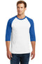 Gildan Heavy Cotton 3/4-Sleeve Raglan T-Shirt. 5700-T-shirts-White/ Royal-3XL-JadeMoghul Inc.