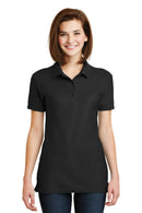 Gildan Ladies 6.6-Ounce 100% Double Pique Cotton Sport Shirt. 82800L-Ladies-Black-3XL-JadeMoghul Inc.