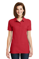 Gildan Ladies 6.6-Ounce 100% Double Pique Cotton Sport Shirt. 82800L-Ladies-Red-3XL-JadeMoghul Inc.