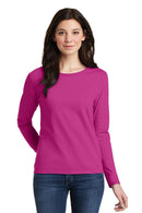 Gildan Ladies Heavy Cotton 100% Cotton Long Sleeve T-Shirt. 5400L-T-shirts-Heliconia-3XL-JadeMoghul Inc.