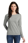 Gildan Ladies Heavy Cotton 100% Cotton Long Sleeve T-Shirt. 5400L-T-shirts-Sport Grey-3XL-JadeMoghul Inc.