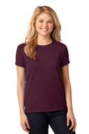 Gildan Ladies Heavy Cotton 100% Cotton T-Shirt. 5000L-T-shirts-Maroon-3XL-JadeMoghul Inc.