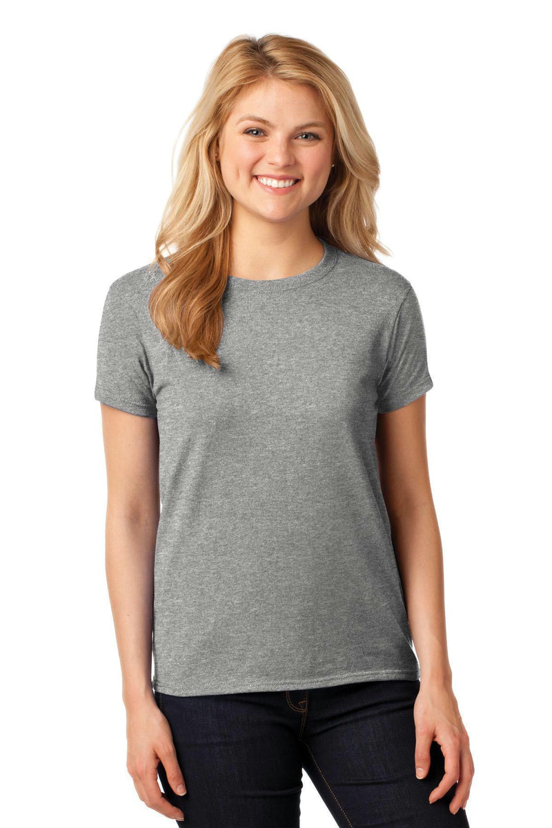 Gildan Ladies Heavy Cotton 100% Cotton T-Shirt. 5000L-T-shirts-Sport Grey-3XL-JadeMoghul Inc.