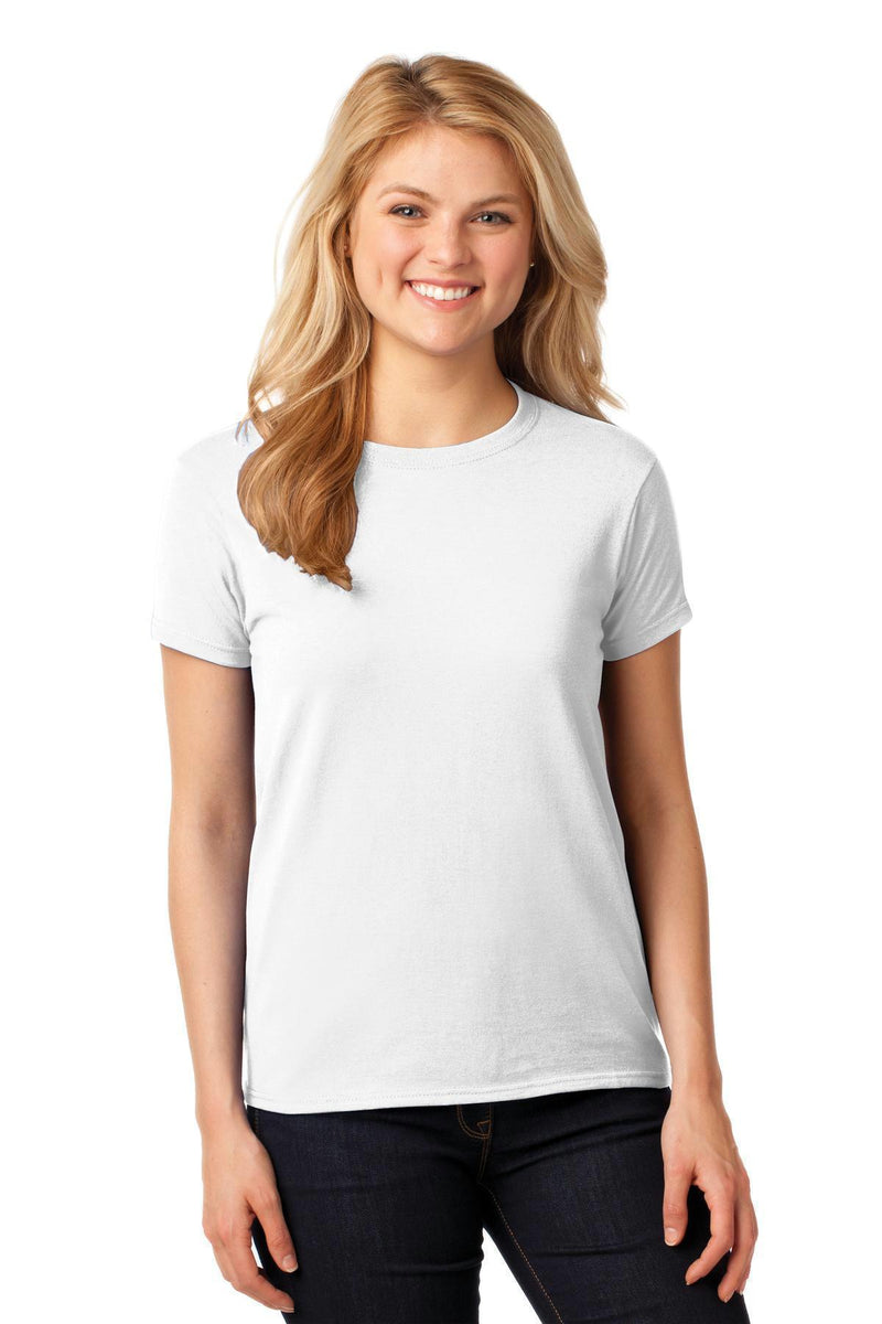 Gildan Ladies Heavy Cotton 100% Cotton T-Shirt. 5000L-T-shirts-White-3XL-JadeMoghul Inc.