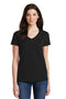 Gildan Ladies Heavy Cotton 100% Cotton V-Neck T-Shirt. 5V00L-Ladies-Black-3XL-JadeMoghul Inc.