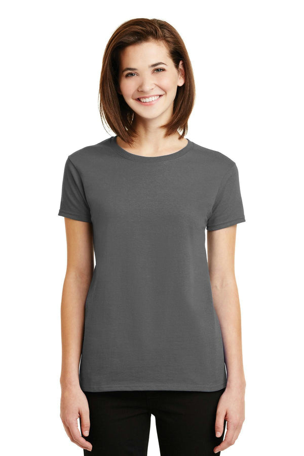 Gildan - Ladies Ultra Cotton 100% Cotton T-Shirt. 2000L-T-shirts-Charcoal-S-JadeMoghul Inc.