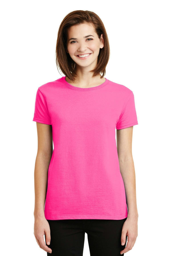 Gildan - Ladies Ultra Cotton 100% Cotton T-Shirt. 2000L-T-shirts-Safety Pink-2XL-JadeMoghul Inc.