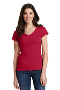 Gildan Softstyle Junior Fit V-Neck T-Shirt. 64V00L-Juniors & Young Men-Cherry Red-3XL-JadeMoghul Inc.