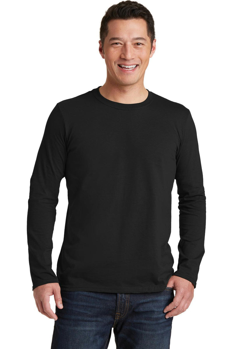 Gildan Softstyle Long Sleeve T-Shirt. 64400-T-shirts-Black-3XL-JadeMoghul Inc.