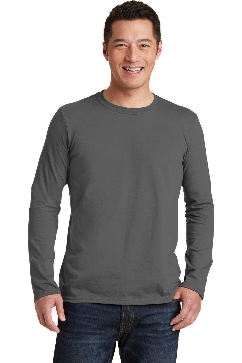 Gildan Softstyle Long Sleeve T-Shirt. 64400-T-shirts-Charcoal-XL-JadeMoghul Inc.