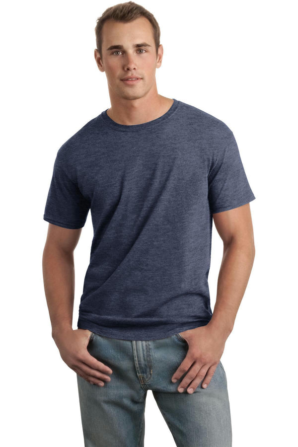Gildan Softstyle T-Shirt. 64000-Juniors & Young Men-Heather Navy-2XL-JadeMoghul Inc.