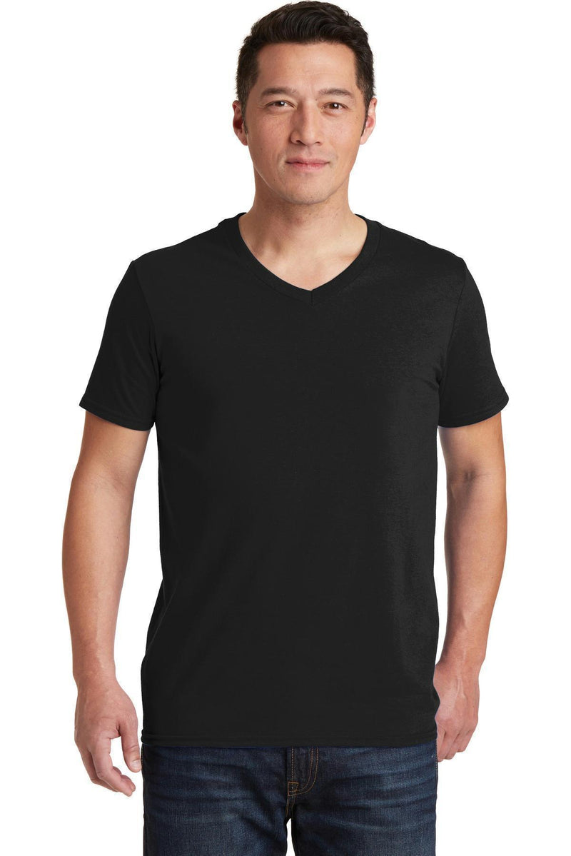 Gildan Softstyle V-Neck T-Shirt. 64V00-T-shirts-Black-3XL-JadeMoghul Inc.