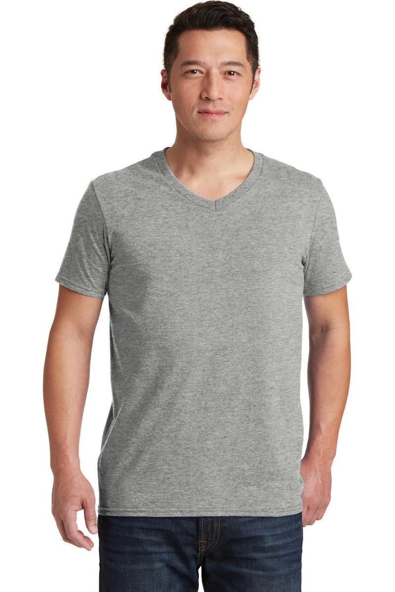 Gildan Softstyle V-Neck T-Shirt. 64V00-T-shirts-Sport Grey-3XL-JadeMoghul Inc.