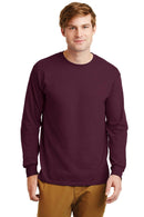 Gildan - Ultra Cotton 100% Cotton Long Sleeve T-Shirt. G2400-T-shirts-Maroon-S-JadeMoghul Inc.