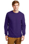 Gildan - Ultra Cotton 100% Cotton Long Sleeve T-Shirt. G2400-T-shirts-Purple-S-JadeMoghul Inc.