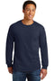 Gildan - Ultra Cotton 100% Cotton Long Sleeve T-Shirt with Pocket 2410-T-shirts-Navy-5XL-JadeMoghul Inc.