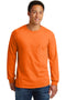 Gildan - Ultra Cotton 100% Cotton Long Sleeve T-Shirt with Pocket 2410-T-shirts-S. Orange-5XL-JadeMoghul Inc.