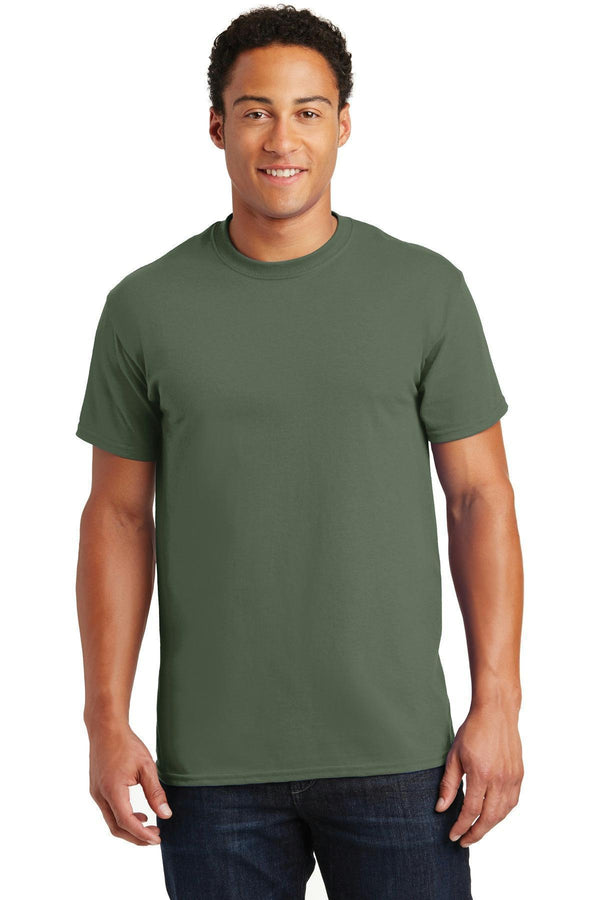 Gildan - Ultra Cotton 100% Cotton T-Shirt. 2000-T-shirts-Military Green-L-JadeMoghul Inc.