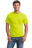 Gildan - Ultra Cotton 100% Cotton T-Shirt with Pocket. 2300-T-shirts-Safety Green-2XL-JadeMoghul Inc.