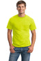 Gildan - Ultra Cotton 100% Cotton T-Shirt with Pocket. 2300-T-shirts-Safety Green-L-JadeMoghul Inc.