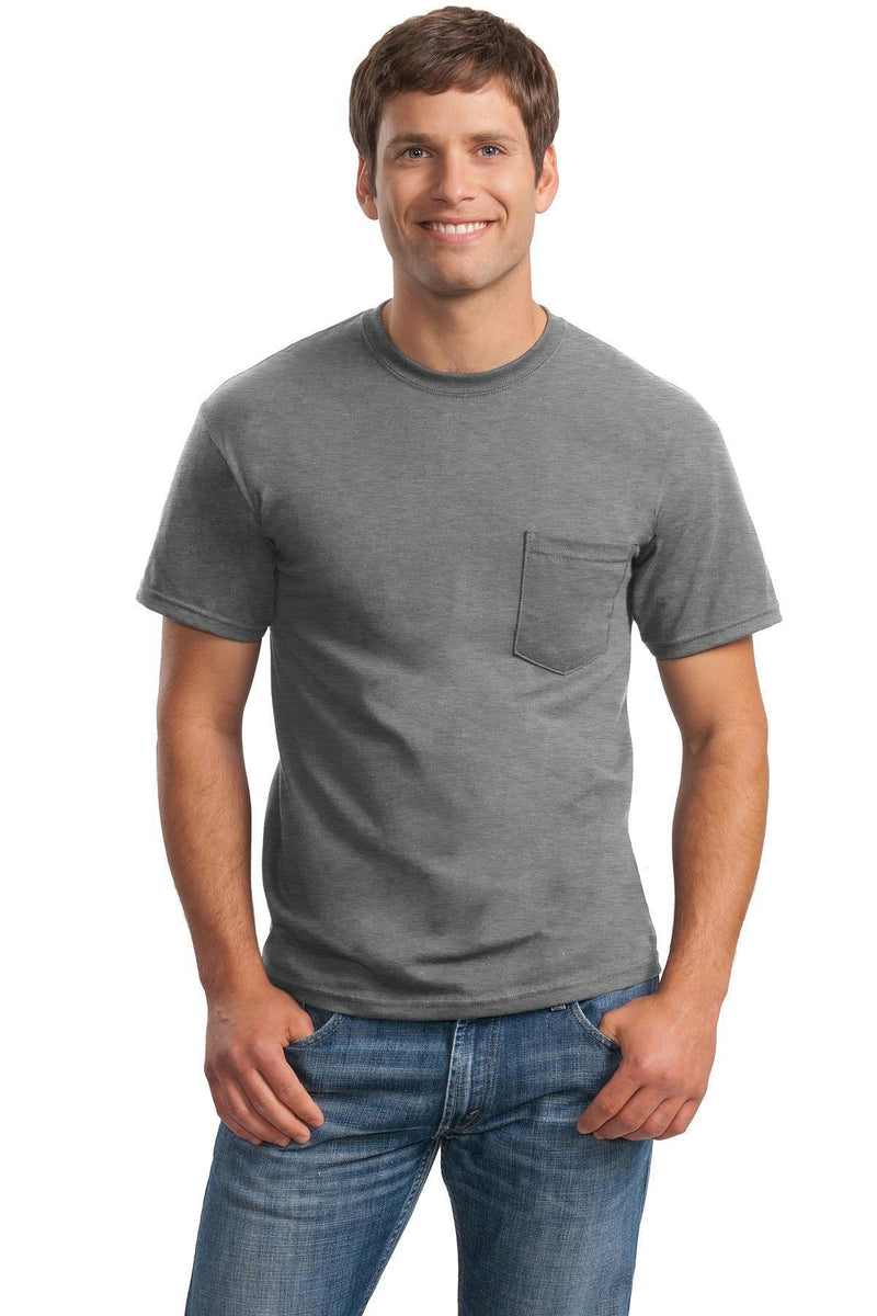 Gildan - Ultra Cotton 100% Cotton T-Shirt with Pocket. 2300-T-shirts-Sport Grey-5XL-JadeMoghul Inc.
