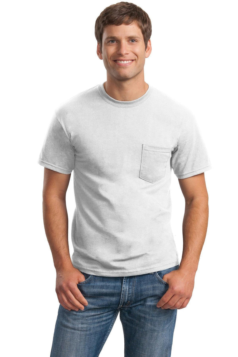 Gildan - Ultra Cotton 100% Cotton T-Shirt with Pocket. 2300-T-shirts-White-2XL-JadeMoghul Inc.
