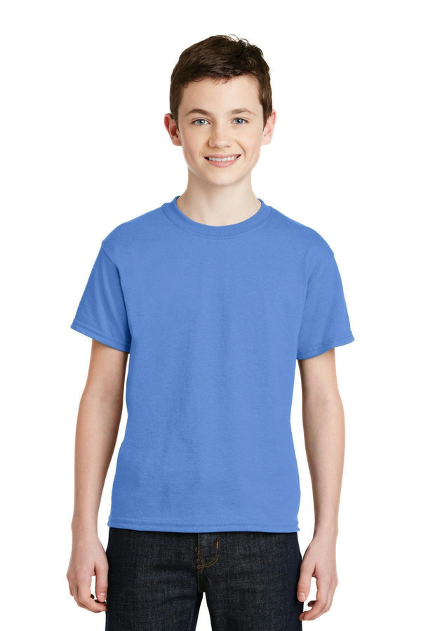 Gildan - Youth Dry lend 50 Cotton 50 Poly T-Shirt. 8000B-Youth-Carolina Blue-L-JadeMoghul Inc.