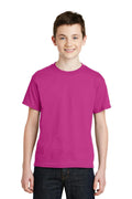 Gildan - Youth Dry lend 50 Cotton 50 Poly T-Shirt. 8000B-Youth-Heliconia-L-JadeMoghul Inc.