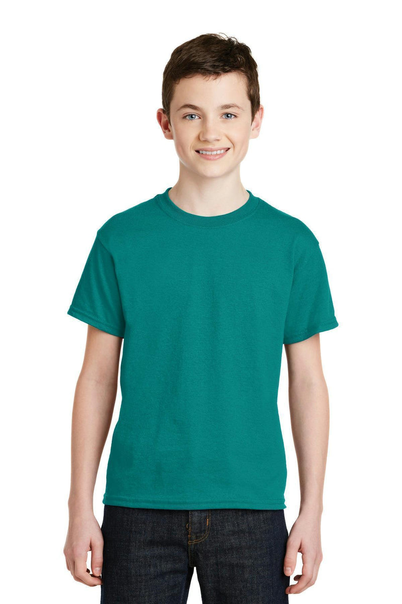 Gildan - Youth Dry lend 50 Cotton 50 Poly T-Shirt. 8000B-Youth-Jade Dome-L-JadeMoghul Inc.