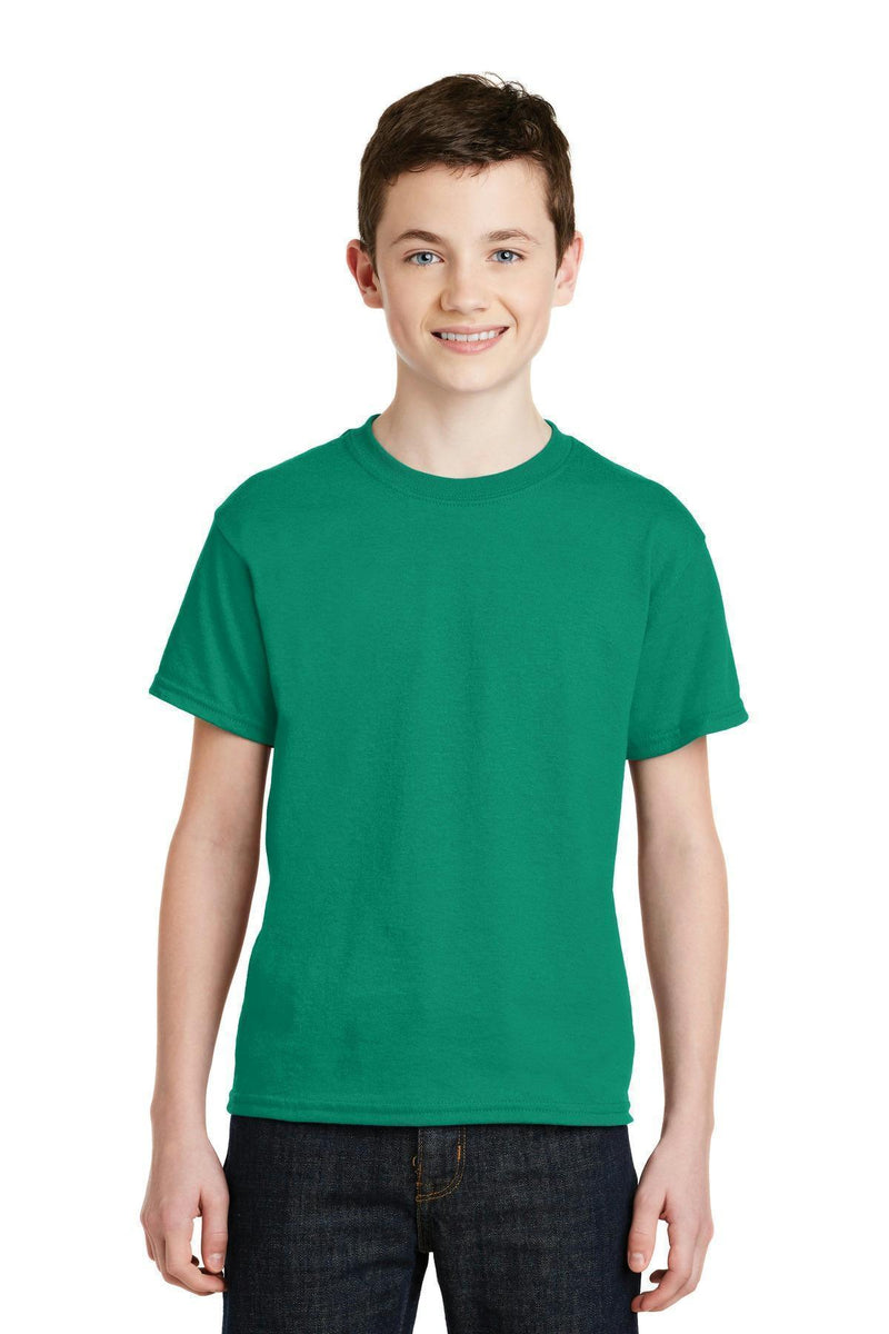 Gildan - Youth Dry lend 50 Cotton 50 Poly T-Shirt. 8000B-Youth-Kelly Green-L-JadeMoghul Inc.