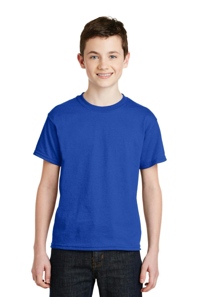 Gildan - Youth Dry lend 50 Cotton 50 Poly T-Shirt. 8000B-Youth-Royal-L-JadeMoghul Inc.