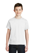 Gildan - Youth Dry lend 50 Cotton 50 Poly T-Shirt. 8000B-Youth-White-L-JadeMoghul Inc.