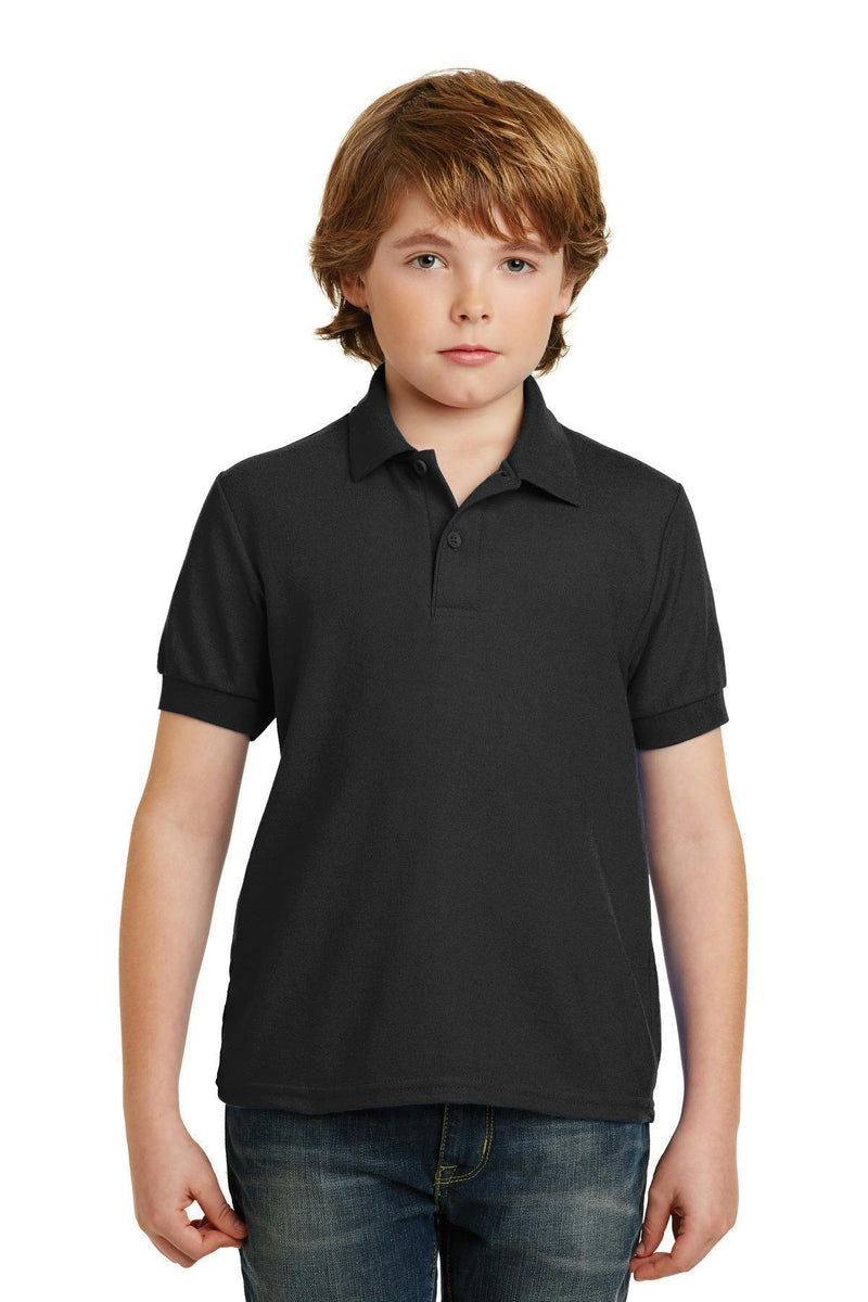 Gildan Youth DryBlend 6-Ounce Double Pique Sport Shirt. 72800B-Polos/knits-Black-XL-JadeMoghul Inc.