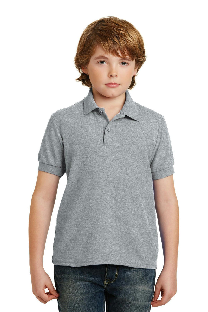 Gildan Youth DryBlend 6-Ounce Double Pique Sport Shirt. 72800B-Polos/knits-Sport Grey-XL-JadeMoghul Inc.