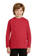 Gildan Youth Gildan Performance Long Sleeve T-Shirt. 42400B-Youth-Red-XL-JadeMoghul Inc.