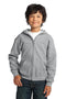 Gildan Youth Heavy BlendFull-Zip Hooded Sweatshirt. 18600B-Sweatshirts/Fleece-Sport Grey-XL-JadeMoghul Inc.