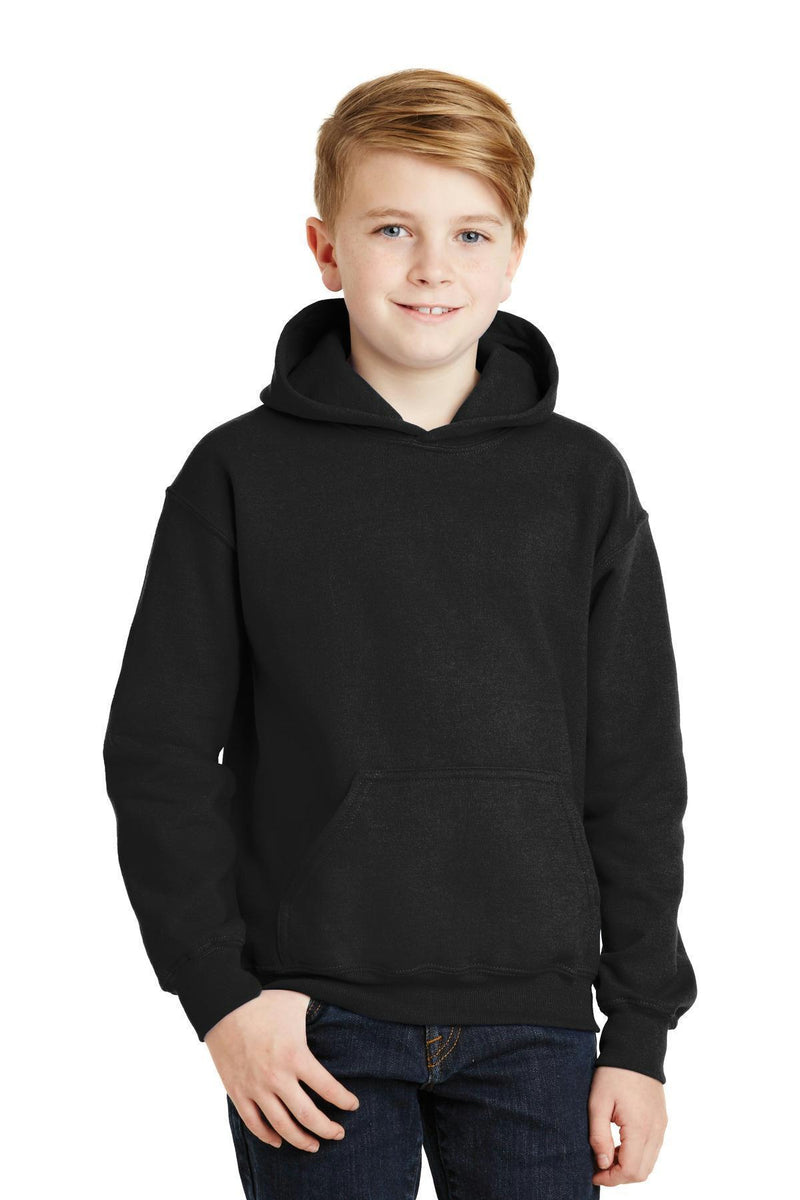 Gildan - Youth Heavy BlendHooded Sweatshirt. 18500B-Sweatshirts/Fleece-Black-XL-JadeMoghul Inc.