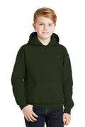 Gildan - Youth Heavy BlendHooded Sweatshirt. 18500B-Sweatshirts/Fleece-Forest Green-XL-JadeMoghul Inc.