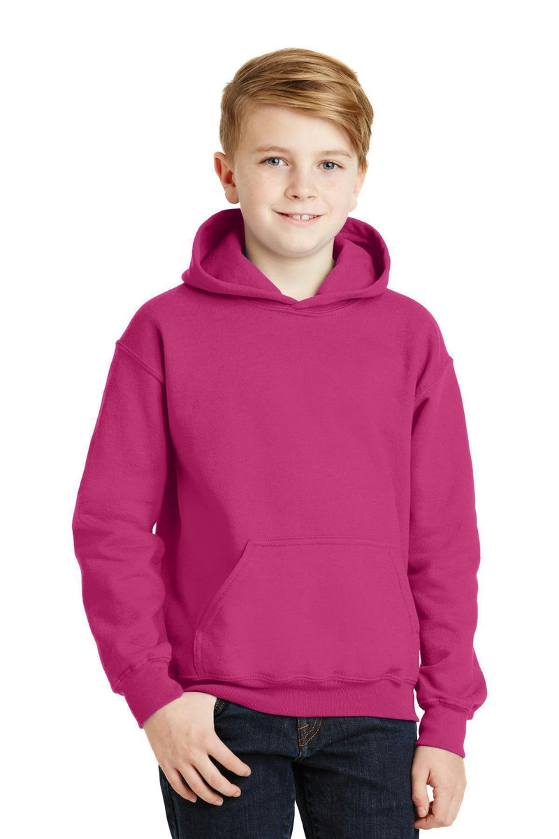 Gildan - Youth Heavy BlendHooded Sweatshirt. 18500B-Sweatshirts/Fleece-Heliconia-XL-JadeMoghul Inc.