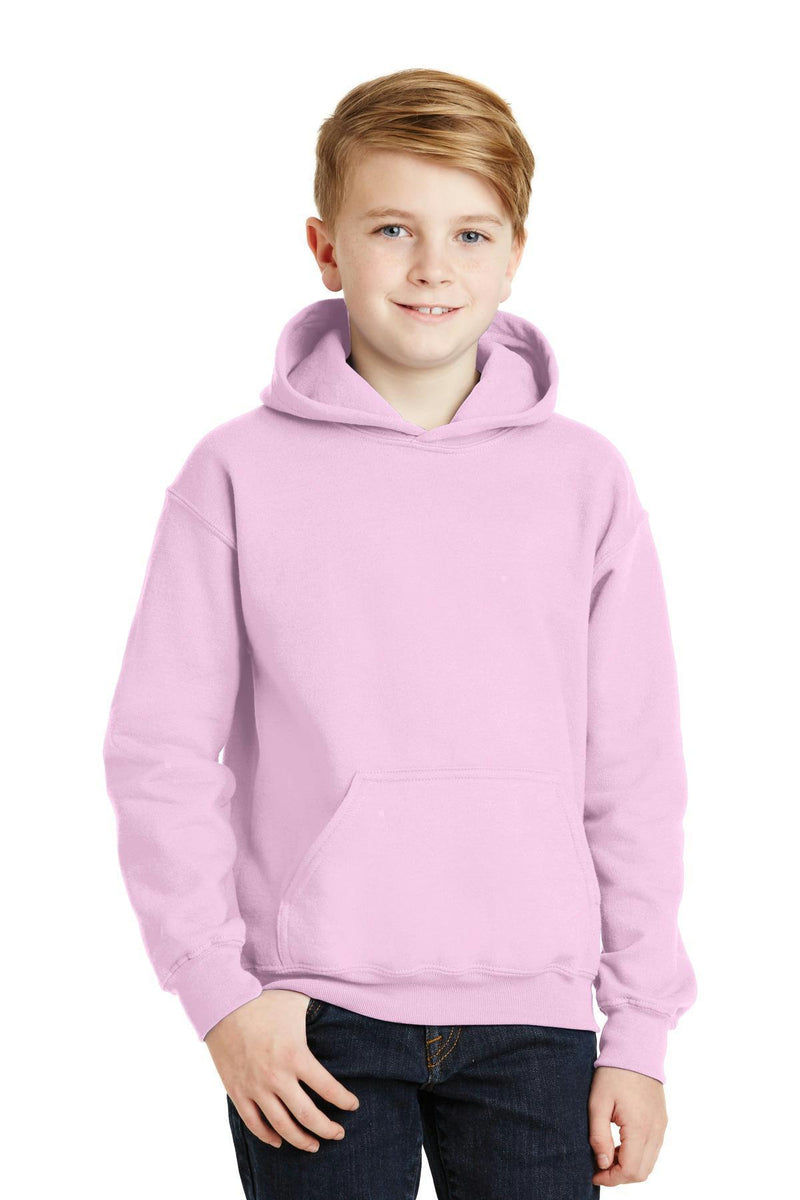 Gildan - Youth Heavy BlendHooded Sweatshirt. 18500B-Sweatshirts/Fleece-Light Pink-XL-JadeMoghul Inc.