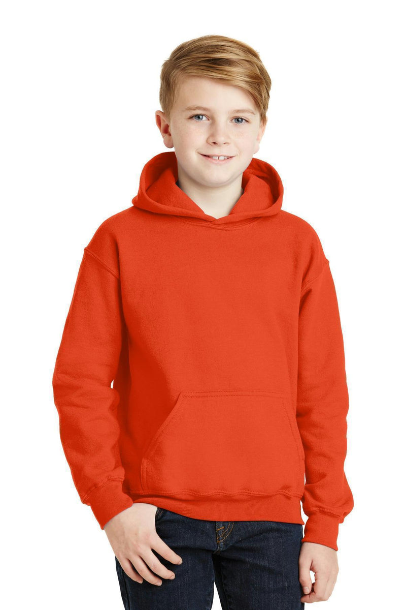 Gildan - Youth Heavy BlendHooded Sweatshirt. 18500B-Sweatshirts/Fleece-Orange-XL-JadeMoghul Inc.