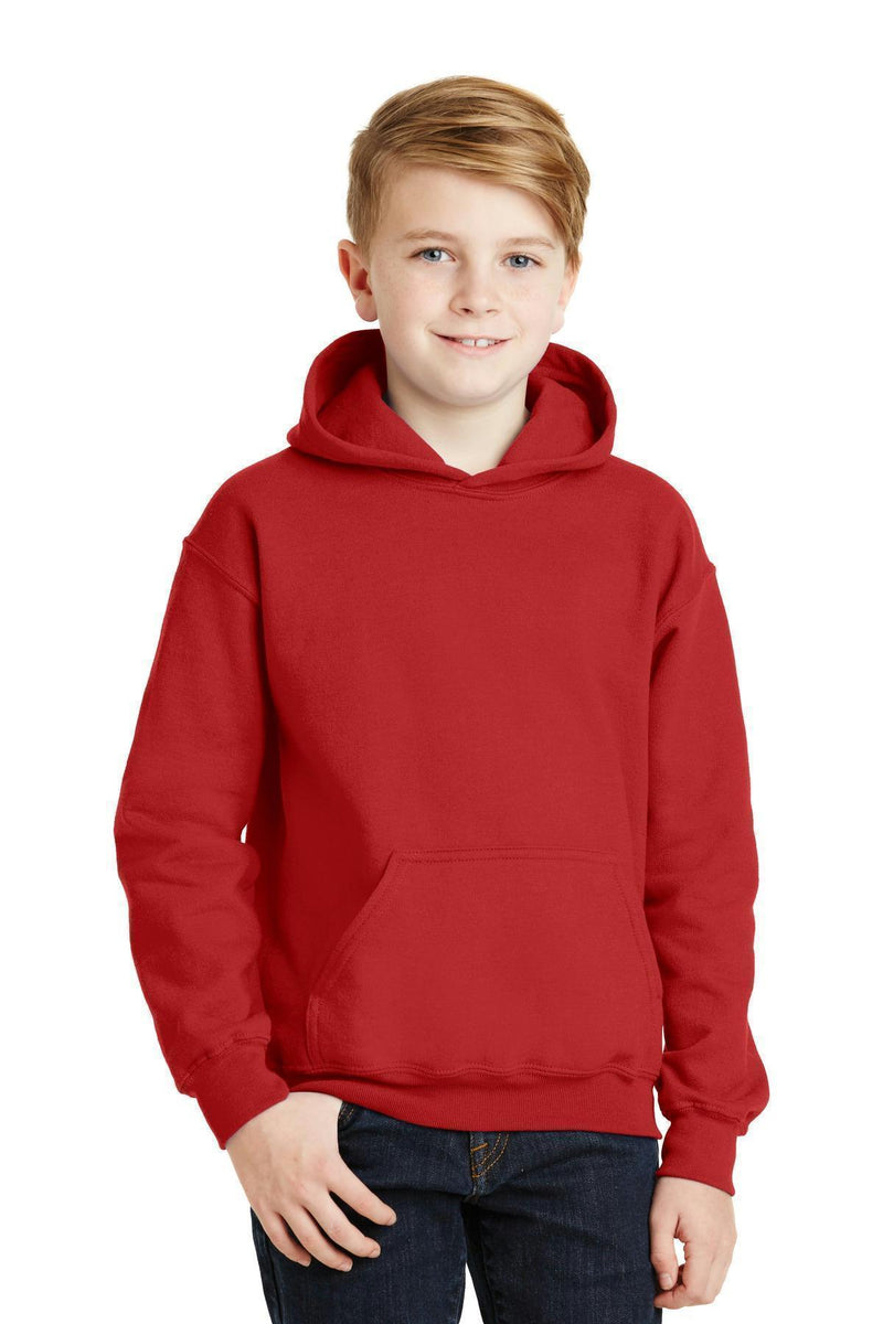 Gildan - Youth Heavy BlendHooded Sweatshirt. 18500B-Sweatshirts/Fleece-Red-XL-JadeMoghul Inc.