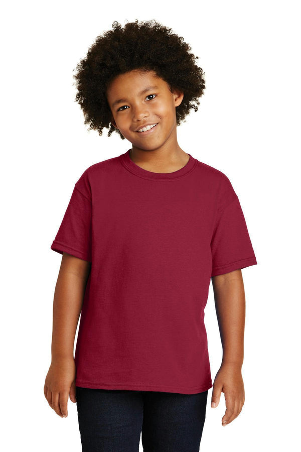 Gildan - Youth Heavy Cotton 100% Cotton T-Shirt. 5000B-T-shirts-Cardinal Red-L-JadeMoghul Inc.