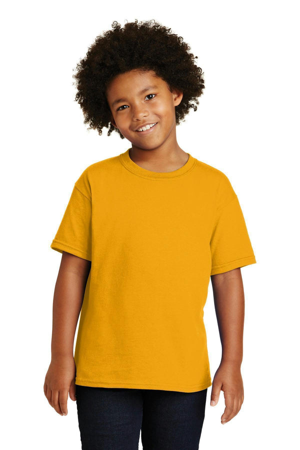 Gildan - Youth Heavy Cotton 100% Cotton T-Shirt. 5000B-T-shirts-Gold-S-JadeMoghul Inc.