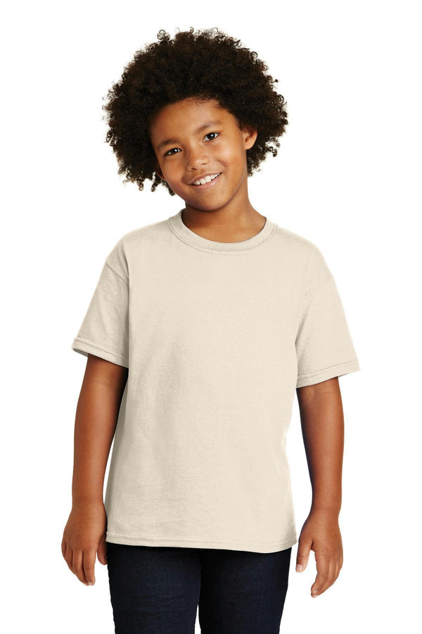 Gildan - Youth Heavy Cotton 100% Cotton T-Shirt. 5000B-T-shirts-Natural-XS-JadeMoghul Inc.