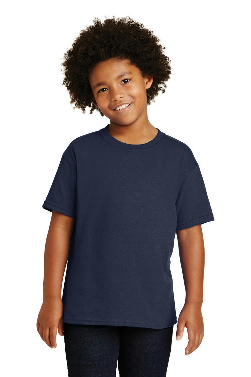 Gildan - Youth Heavy Cotton 100% Cotton T-Shirt. 5000B-T-shirts-Navy-XL-JadeMoghul Inc.