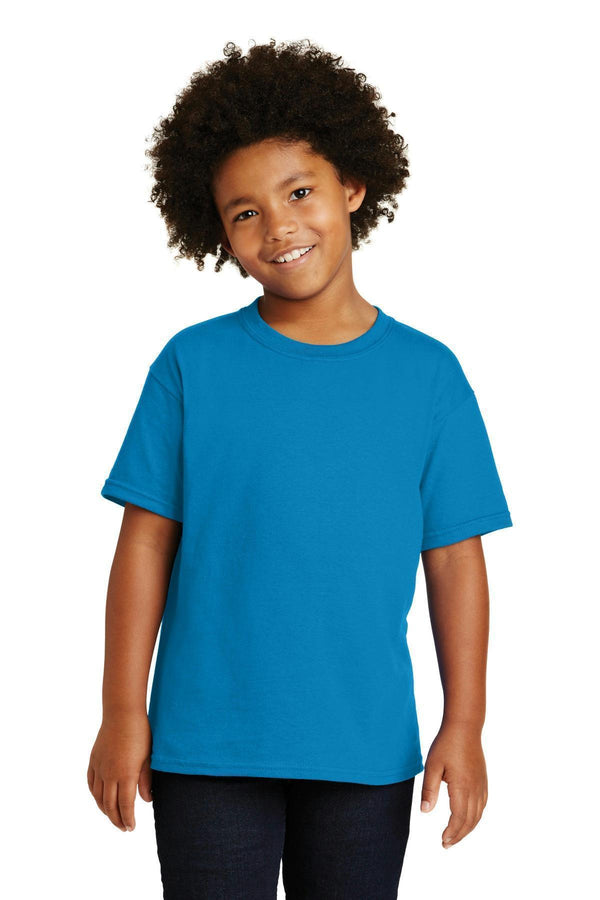 Gildan - Youth Heavy Cotton 100% Cotton T-Shirt. 5000B-T-shirts-Sapphire-M-JadeMoghul Inc.